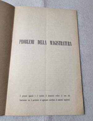 Problemi della Magistratura