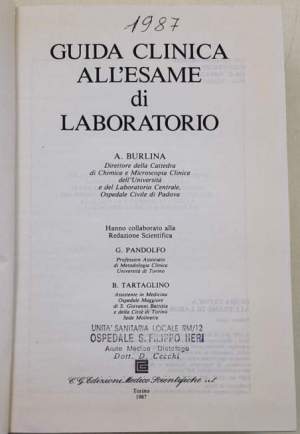 Guida clinica all'esame di laboratorio