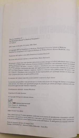 Il Washington. Manual di terapia medica