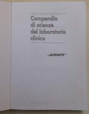 Compendio si scienze del laboratorio clinico