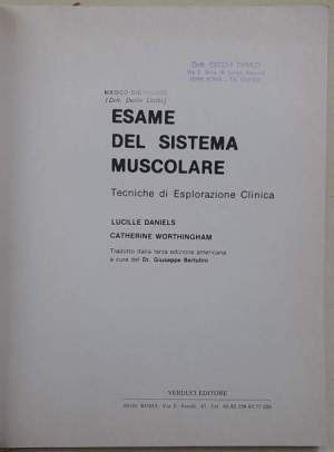 Esame del Sistema Muscolare - Tecniche di Esplorazione Clinica