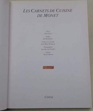 Les Carnets De Cuisine De Monet