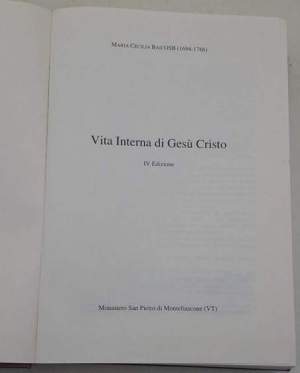 Vita interna di Gesu' Cristo