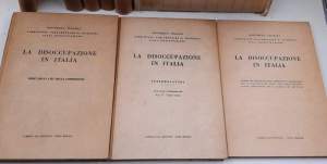 La disoccupazione in Italia - Atti  a cura della Commissione Parlamentare di inchiesta sulla disoccupazione 17 Voll.