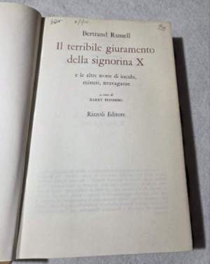 Il terribile giuramento della signorina x