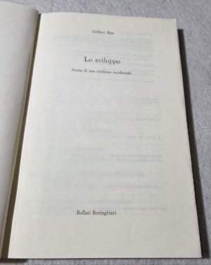 Lo sviluppo. Storia di una credenza occidentale