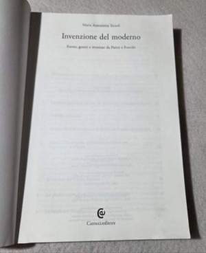 Invenzione del moderno. Forme, generi e strutture da Parini a Foscolo