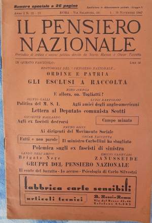 IL PENSIERO NAZIONALE( 1947)