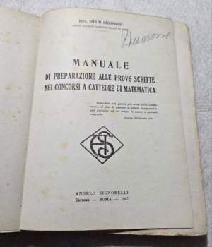 Manuale di preparazione alle prove scritte nei concorsi a cattedre di matematica