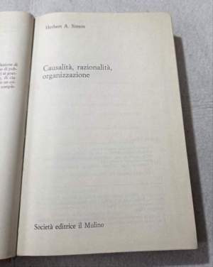 Causalita', razionalita' organizzazione