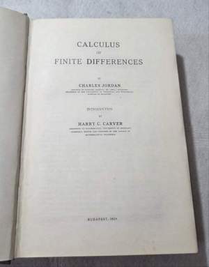 Calculus of finite differences