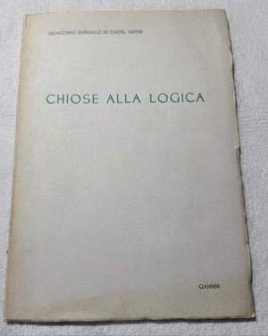 Chiose alla logica