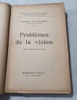 Problemes de la vision