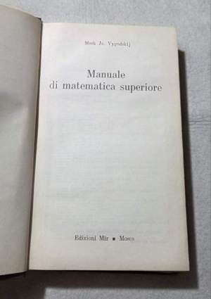 Manuale di matematica superiore