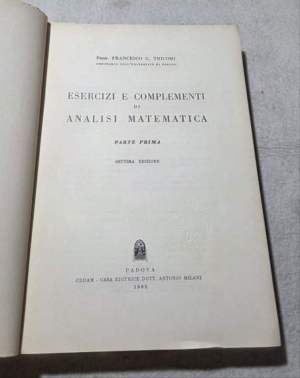 Esercizi e complementi di Analisi Matematica - Parte prima