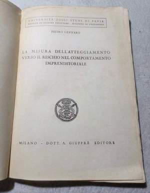 La misura dell'atteggiamento verso il rischio nel comportamento imprenditoriale