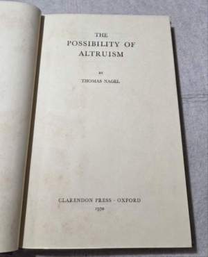The possibility of altruism