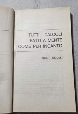 Tutti i calcoli fatti a mante come per incanto