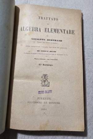 Trattato di algebra elementare