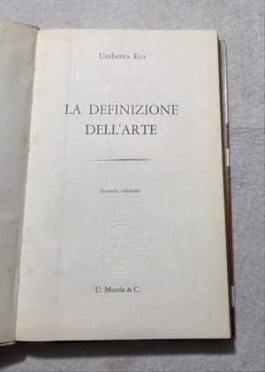 La definizione dell'Arte