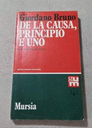 De la causa, principio e uno