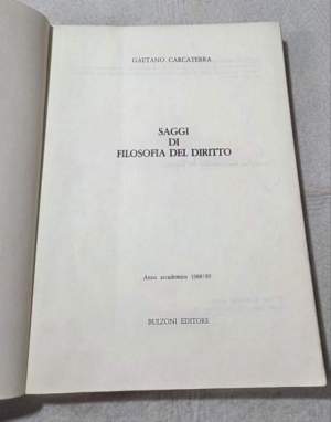 Saggi di Filosofia del Diritto