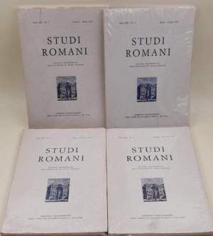Studi Romani - Anno XXI - nn. 1-2-3-4- 4 Voll.