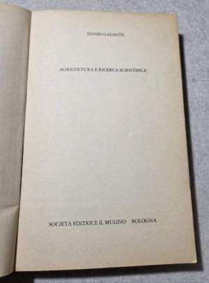 Agricoltura e ricerca scientifica