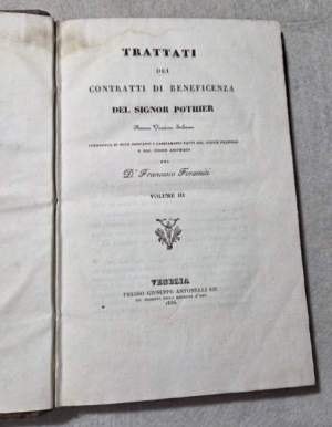 Trattati dei contratti di beneficenza del signor Pothier - Vol. III'