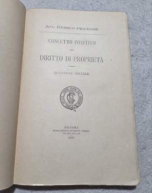 Concetto positivo del Diritto di Proprieta'- Questione sociale