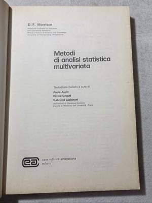 Metodi di analisi statistica multivariata
