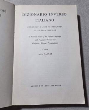 Dizionario inverso italiano