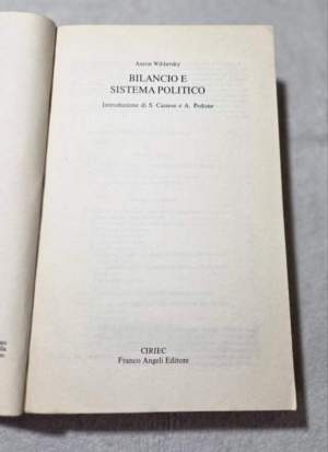 Bilancio e sistema politico