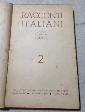 Racconti italiani - Quaderni n'2