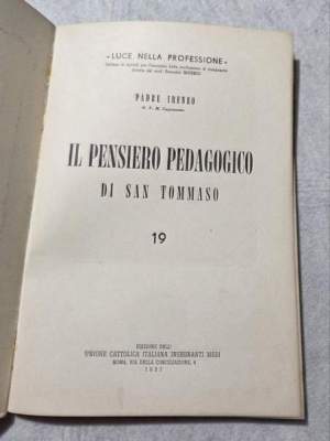 Il pensiero pedagogico di San Tommaso