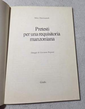Pretesti per una requisitoria manzoniana