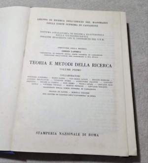 Teoria e metodi della ricerca - Volume primo