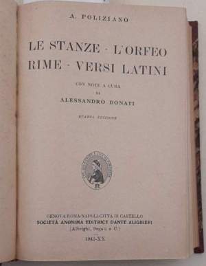 Don Garzia/Le stanze-L'Orfeo- Rime - Versi latini/ Le Cid/La tragedia di Coriolano/Don Carlos