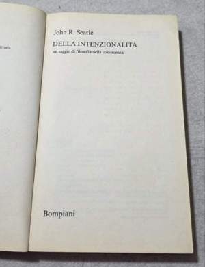 Della intenzionalita' - Un saggio di filosofia della conoscenza