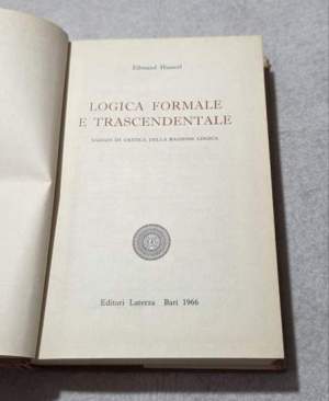 Logica formale e trascendentale