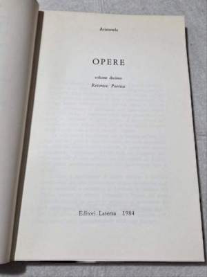 Opere 10-  Retorica, poetica