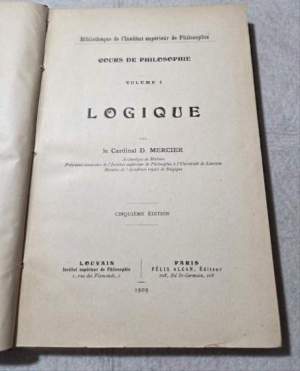 Cours de Philosophie : Vol. I' - Logique