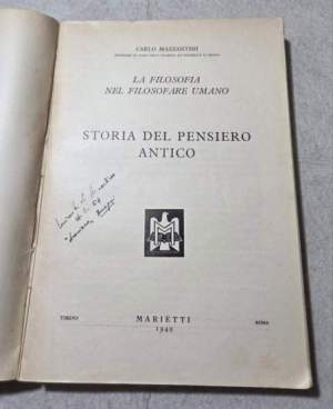 La filosofia nel filosofare umano: - Storia del pensiero antico