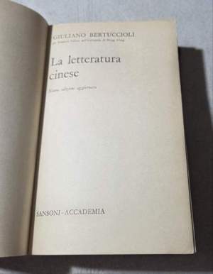 La letteratura cinese