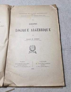 Lecons de Logique Algebrique