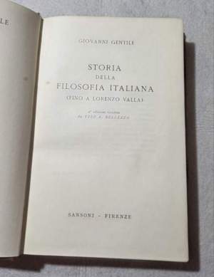 Storia della Filosofia Italiana  ( fino a Lorenzo Valla )
