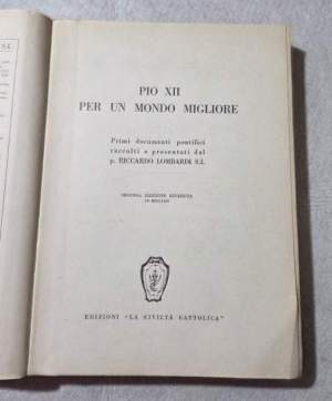 Pio XII per un mondo migliore