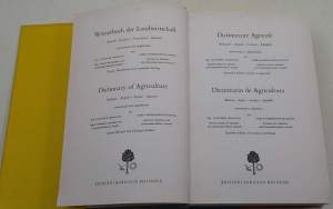 Dictionnaire Agricole - Sistematique et alphabetique(tedesco, inglese, francese e spagnolo