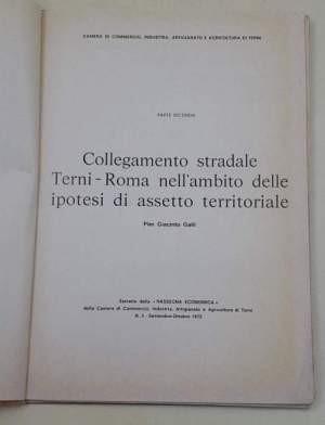 Collegamento stradale Terni-Roma nell'ambito delle ipotesi di assetto territoriale