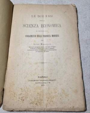 Le due fasi della Scienza Economica in rapporto allo svolgimento della Filosofia Moderna